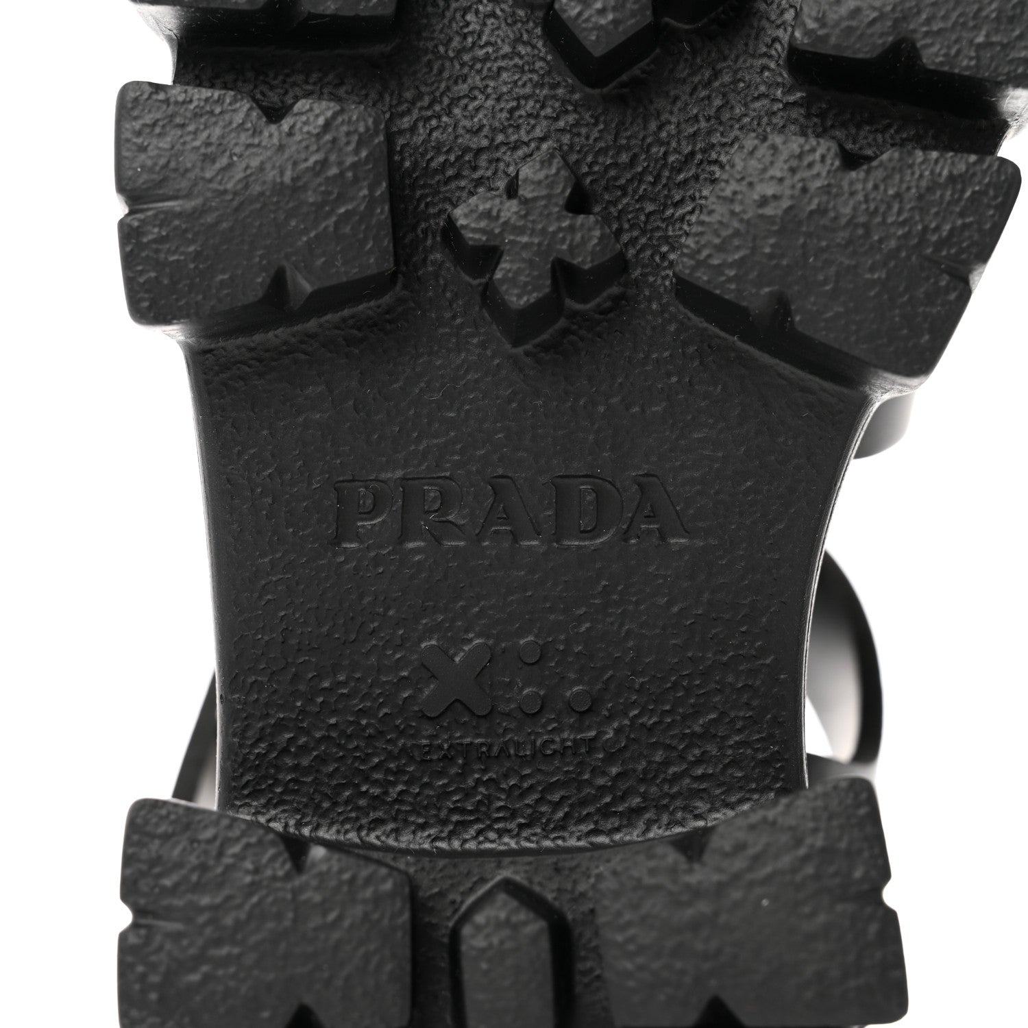 Prada Foam Rubber Triangle Logo Monolith 55mm Cage Sandals 36 Black 8 of 9