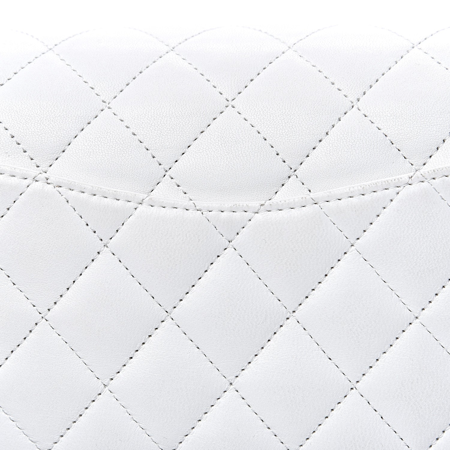 Chanel Lambskin Quilted Medium Single Flap White 12 of 12