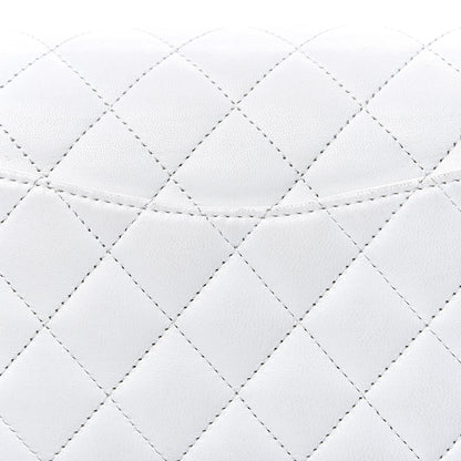 Chanel Lambskin Quilted Medium Single Flap White 12 of 12