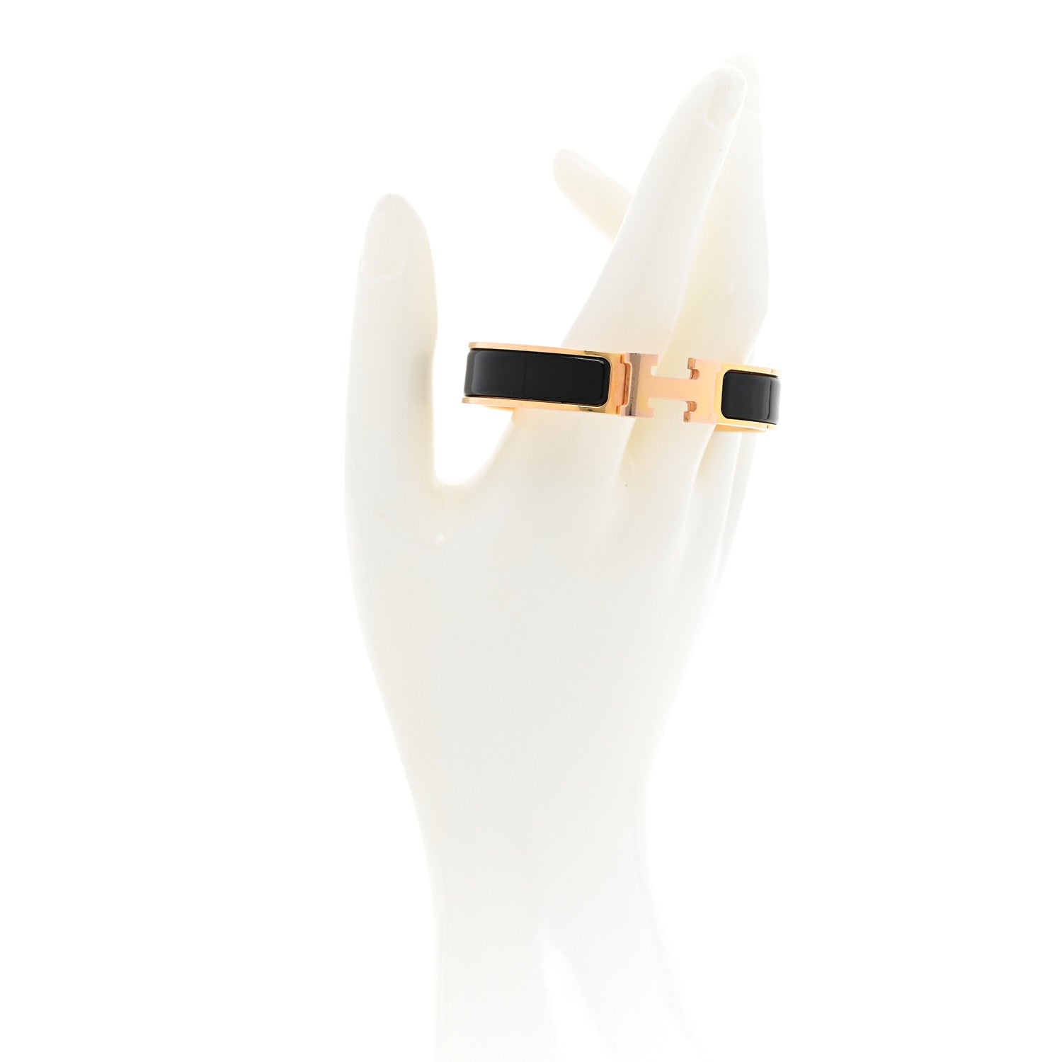 Hermes Enamel Narrow Clic Clac H Bracelet PM Black 2 of 8