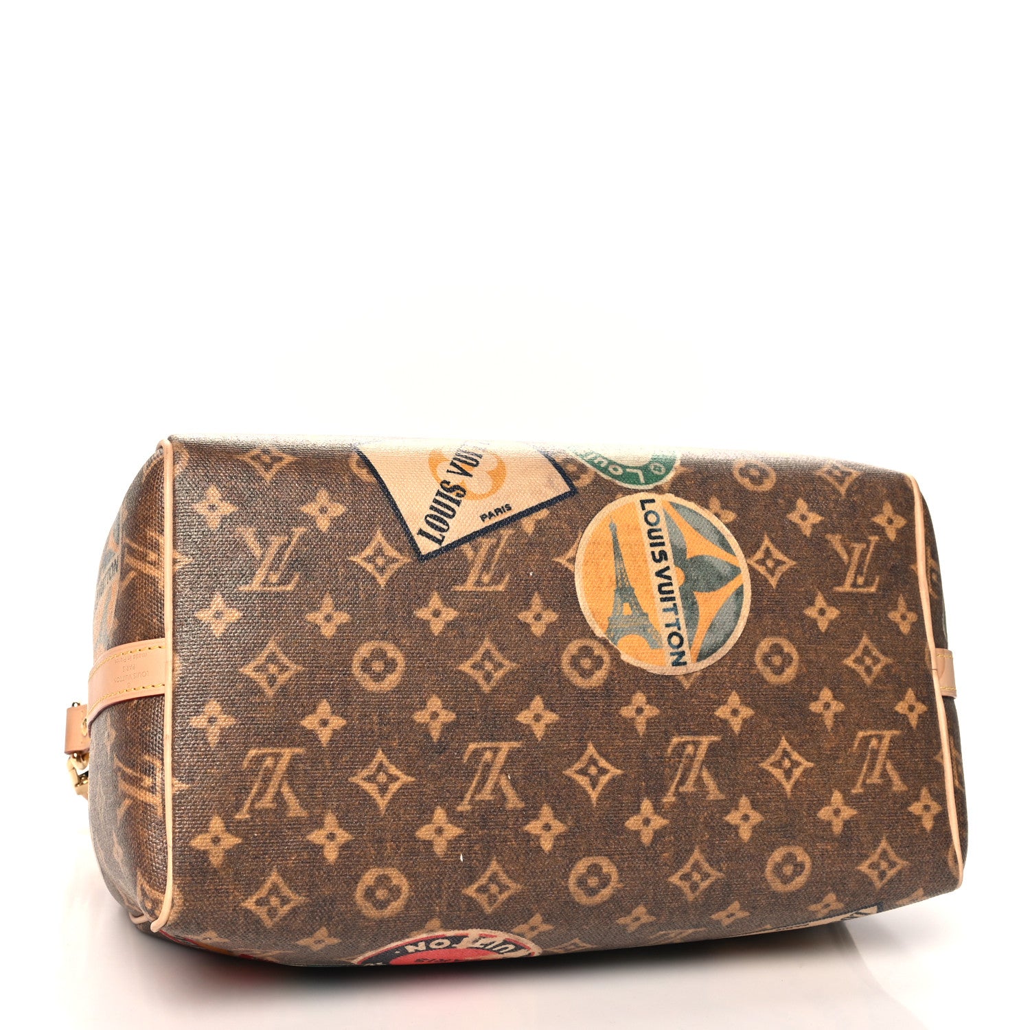 Louis Vuitton Monogram Hotel Labels Speedy Bandouliere 30 4 of 12