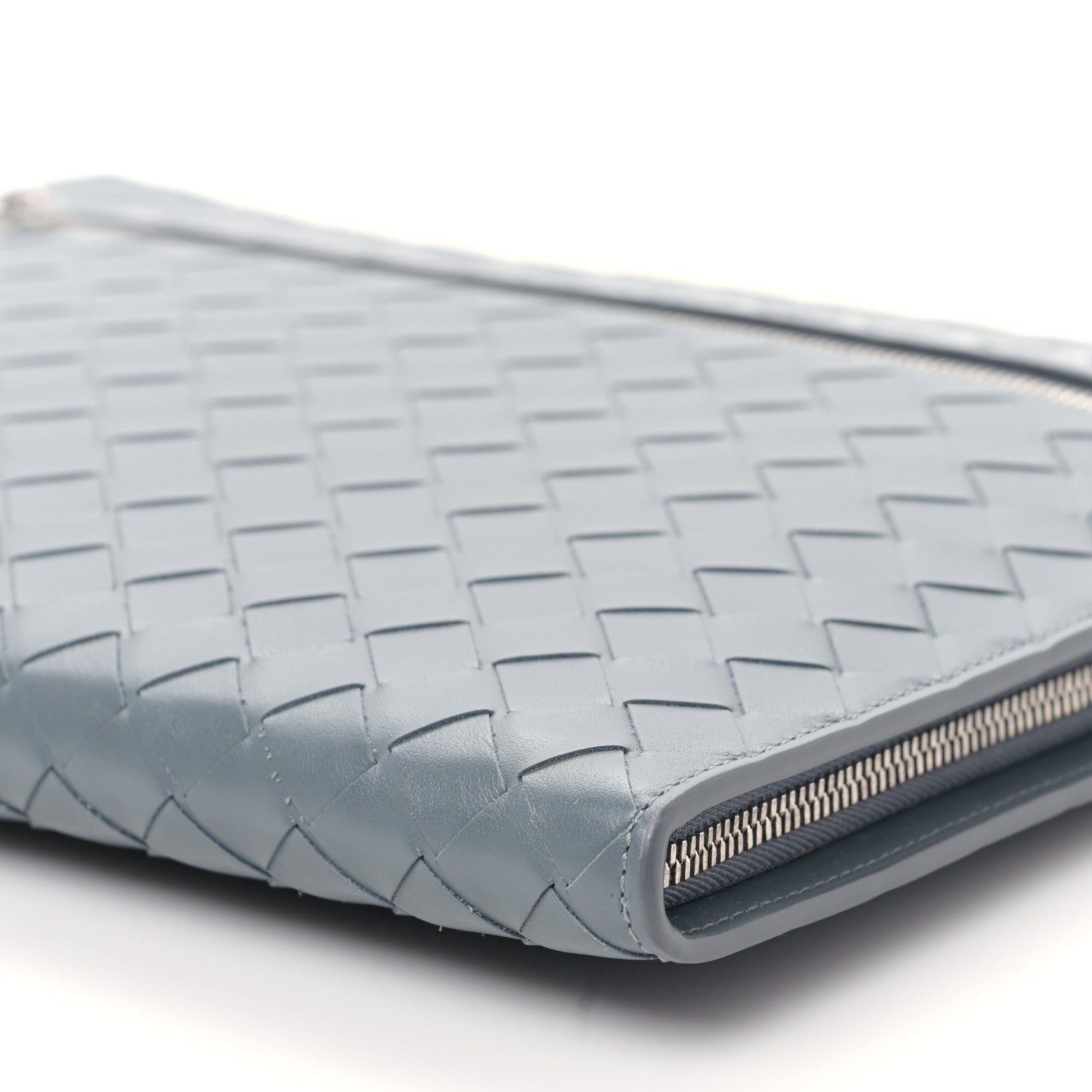 Bottega Veneta Calfskin Intrecciato Small Document Case Thunder 8 of 8