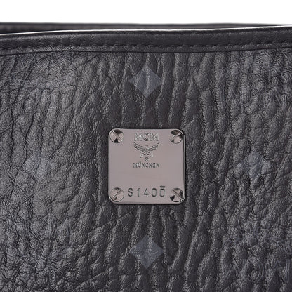 MCM Visetos Large Anya Shopper Tote Black 9 of 13
