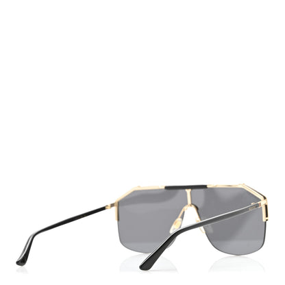 Gucci Metal Rimless Square Sunglasses GG0291S Black Gold 4 of 8
