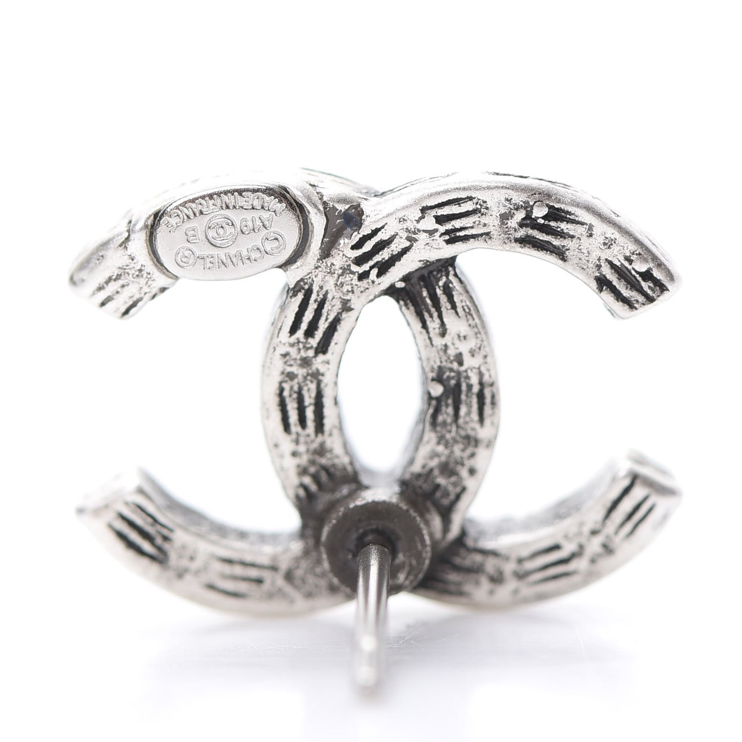Crystal Timeless CC Earrings Silver