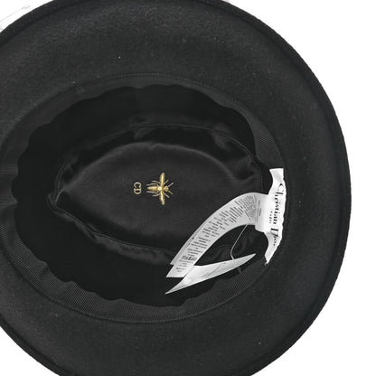 Christian Dior Rabbit Felt Veil Hat 57 Black 5 of 8