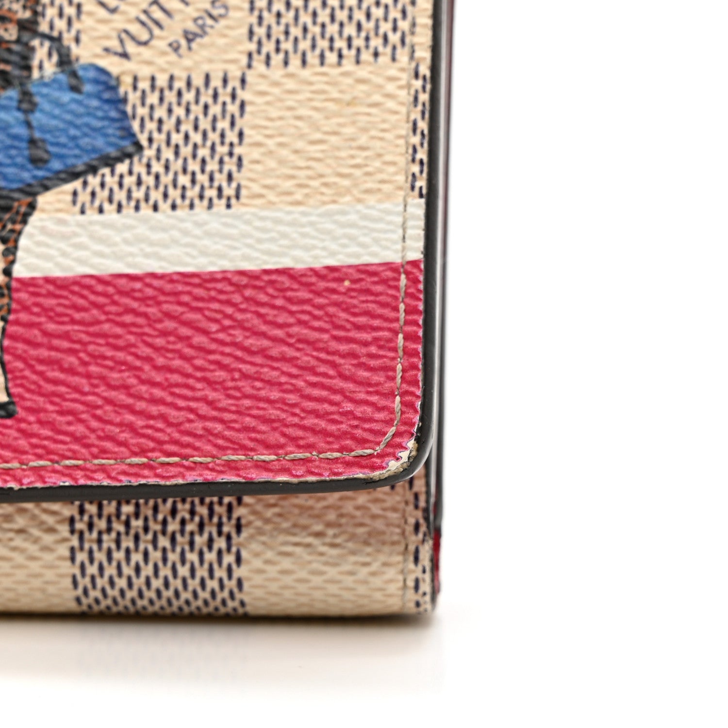 Louis Vuitton Damier Azur 2017 Christmas Animation Victorine Wallet 7 of 7