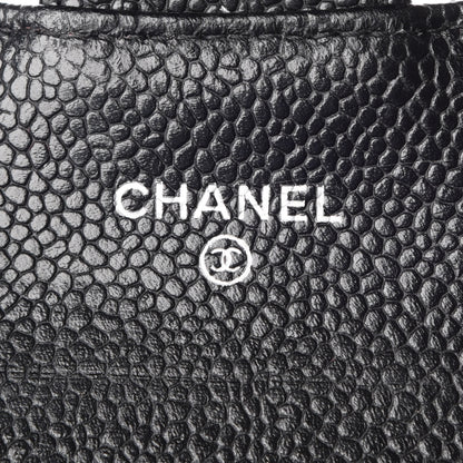 Chanel Caviar Quilted Flap Card Holder Black 8 of 10