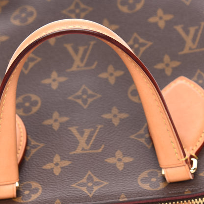 Louis Vuitton Monogram Flower Zipped Tote PM Beige 15 of 15