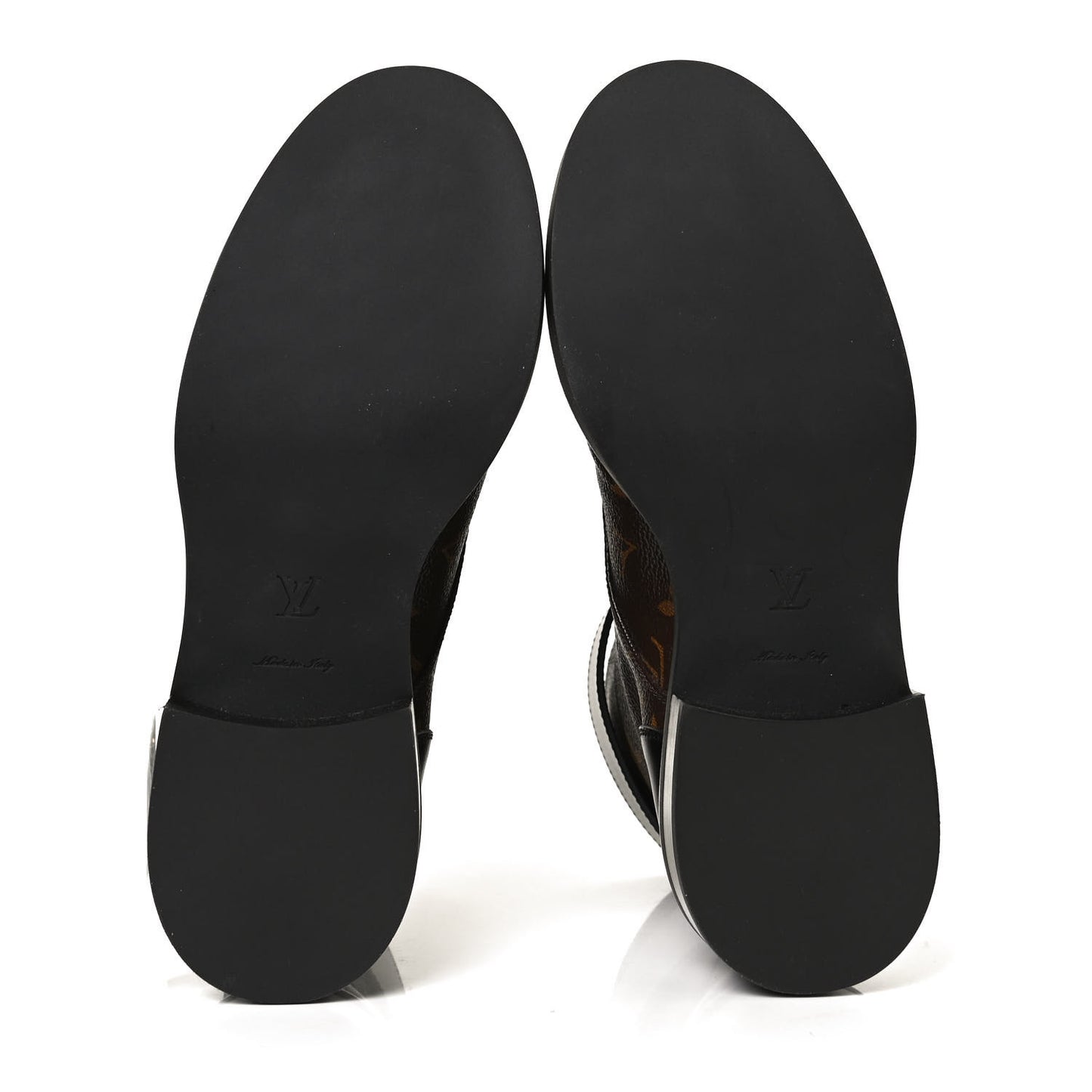 Calfskin Monogram Wonderland Flat Ranger Boots 37 Black