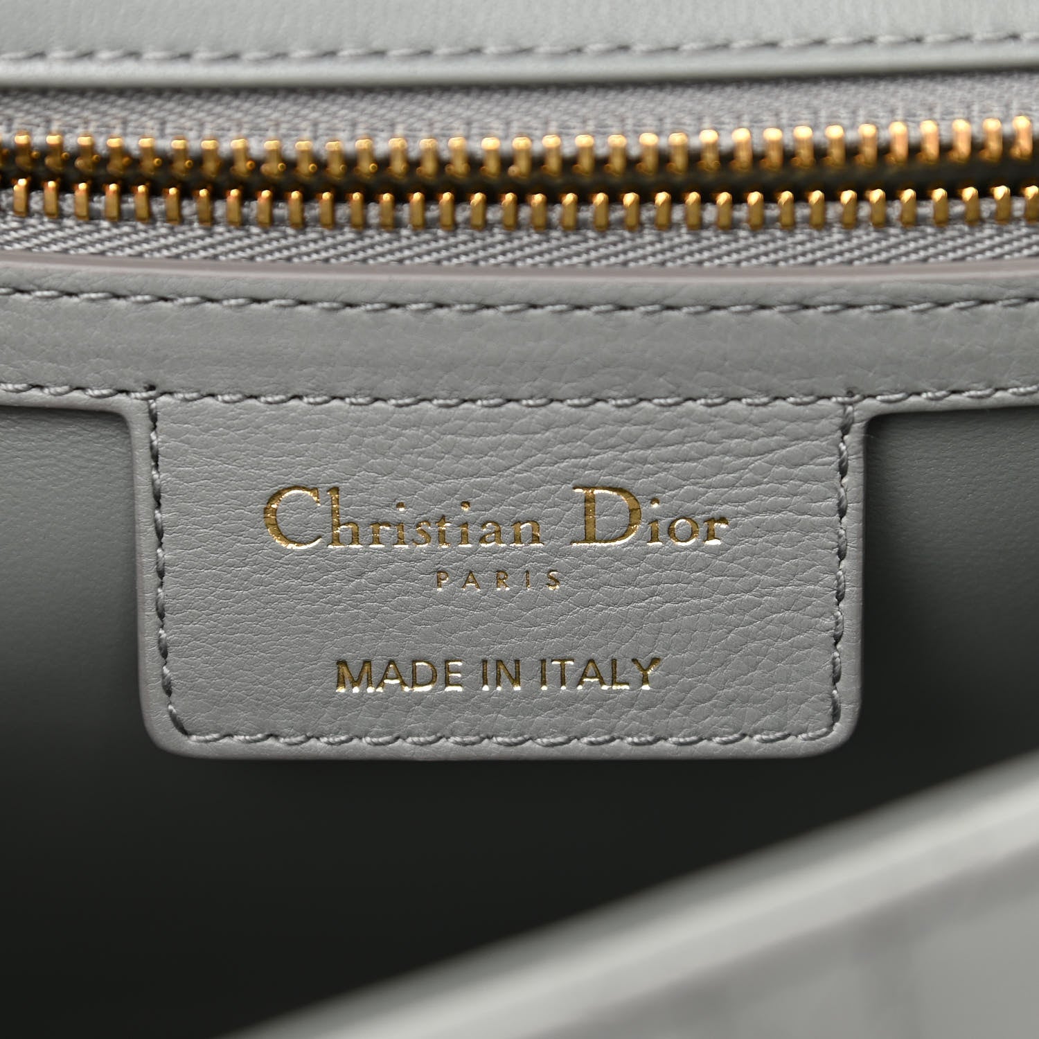 Christian Dior Lambskin Cannage Large Caro Bag Grey Stone 6 of 12