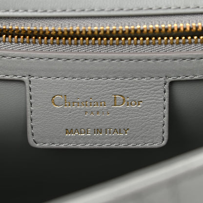Christian Dior Lambskin Cannage Large Caro Bag Grey Stone 6 of 12