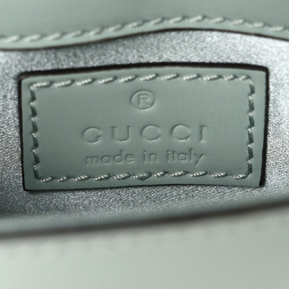 Gucci Boarded Dyana Lux Nano Bamboo 1947 Top Handle Chain Bag Salvy Green 6 of 11