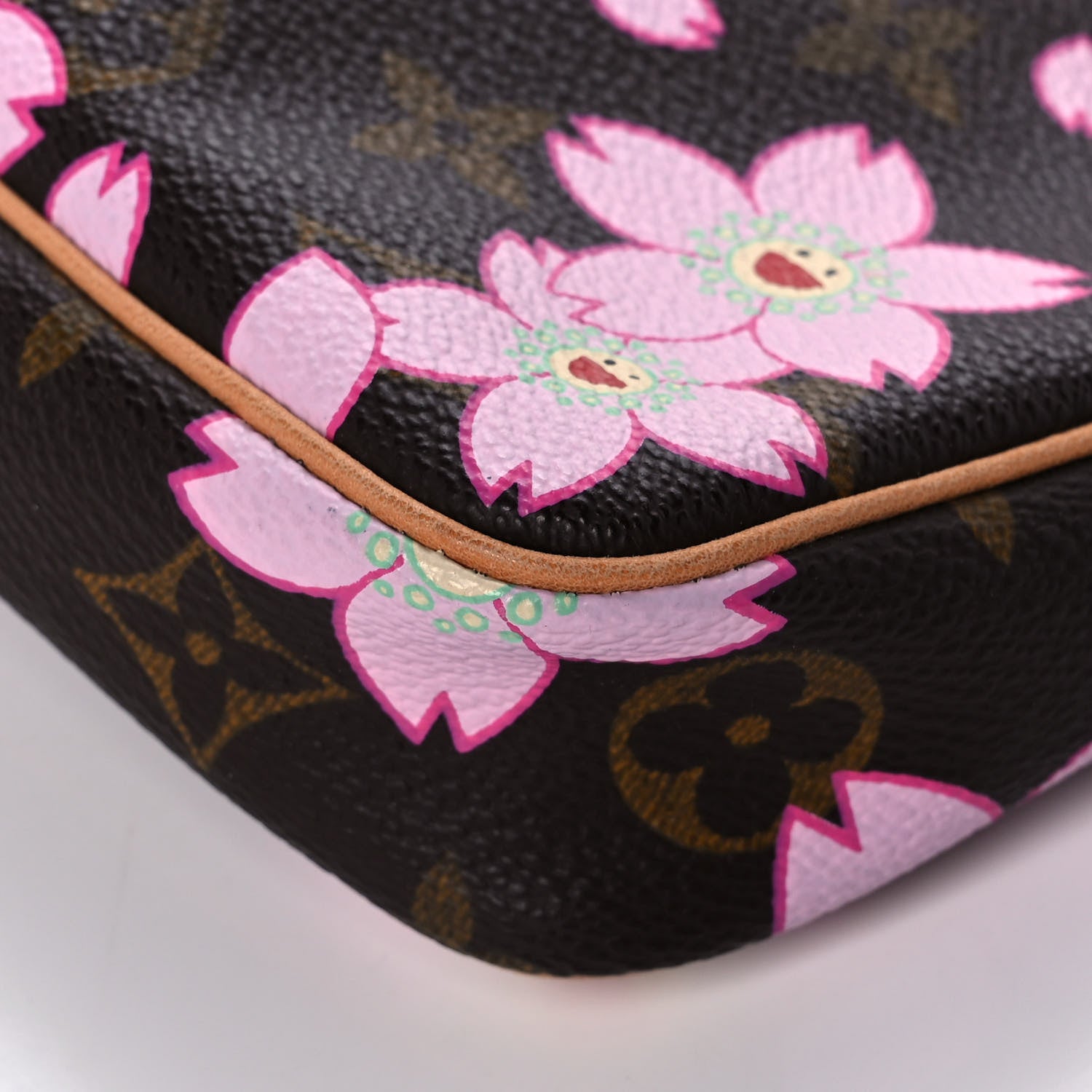 Louis Vuitton Monogram Cherry Blossom Pochette Accessories Brown 9 of 9