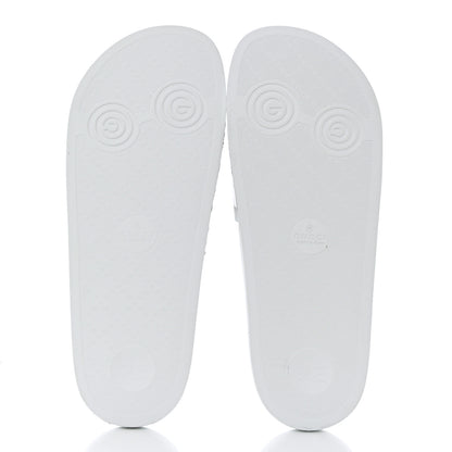 Gucci Rubber Web Mens Pool Slide Sandals 8 Great White 5 of 10