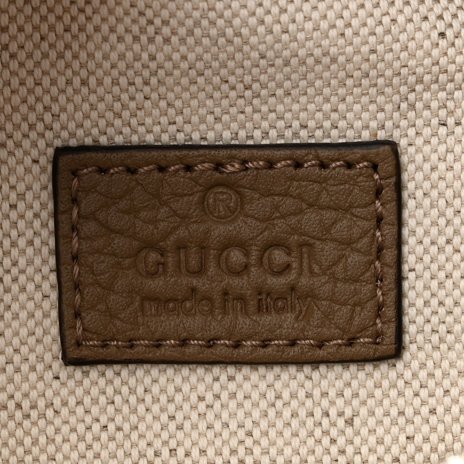 Gucci Piuma Calfskin Jumbo GG Embossed Small Belt Bag Good Taupe 6 of 10