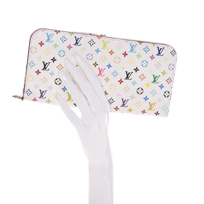 Louis Vuitton Monogram Multicolor Insolite Wallet White Litchi 2 of 8