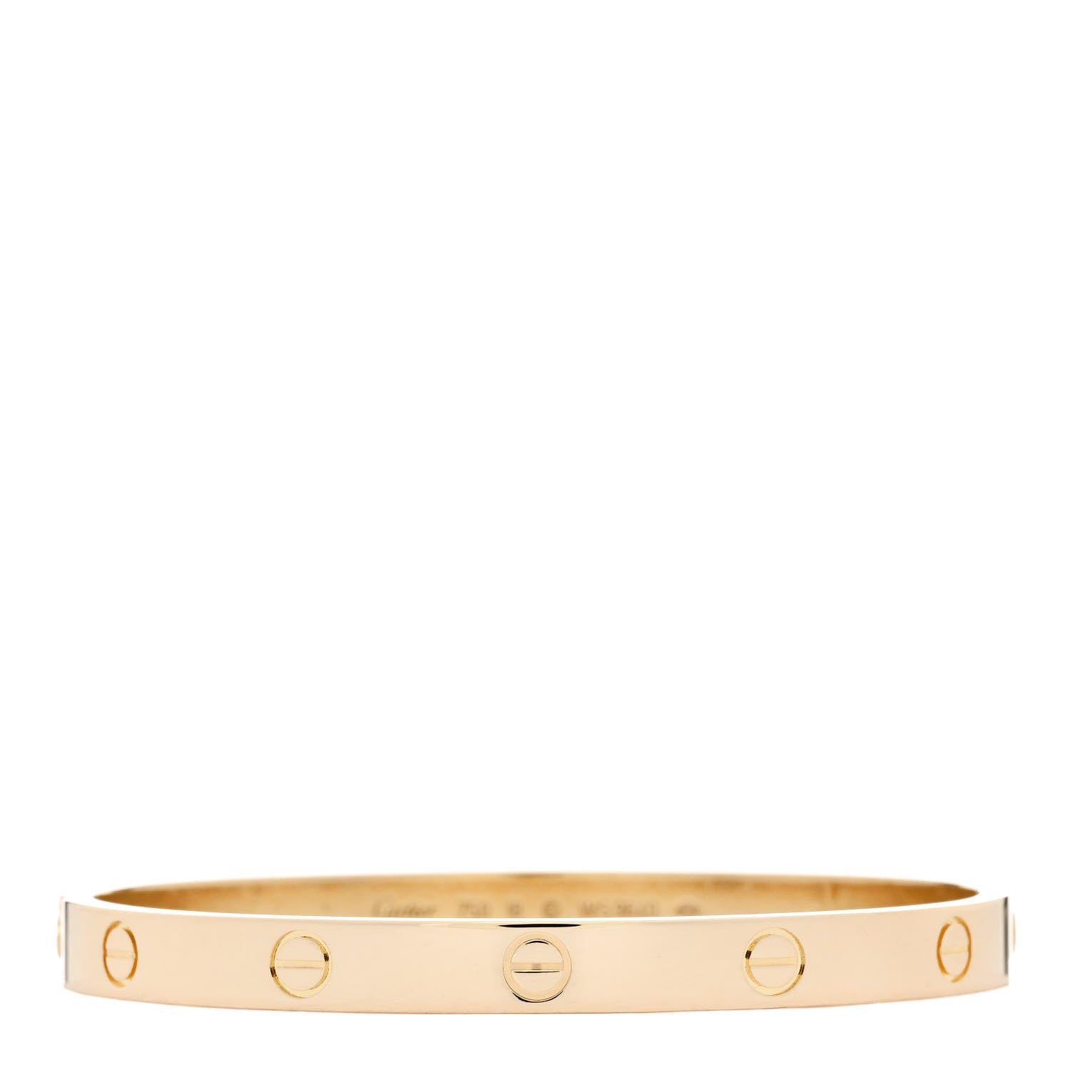 Cartier 18K Yellow Gold LOVE Bracelet 18 1 of 6