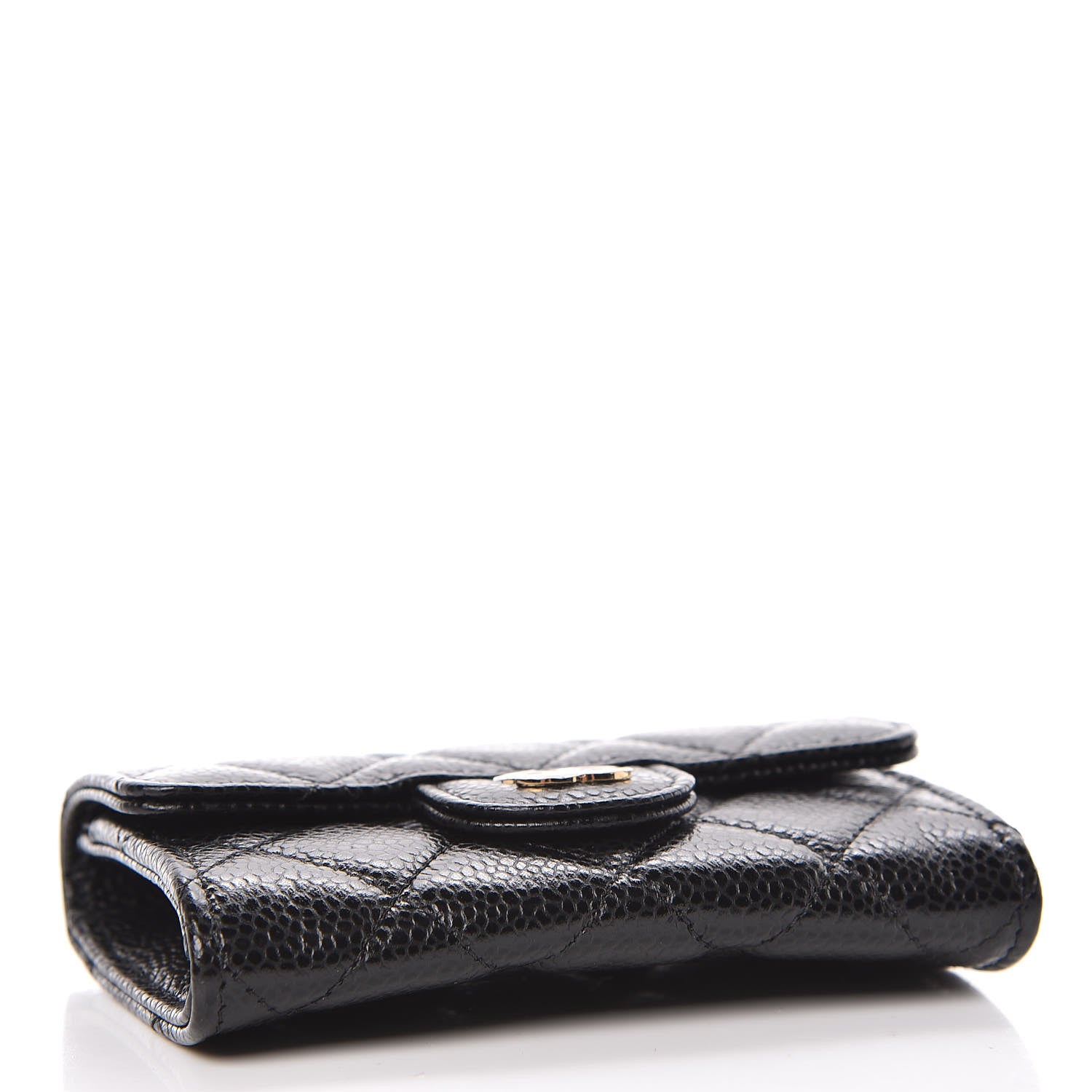 Chanel Caviar Quilted Flap Card Holder Black 4 of 9