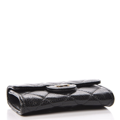 Chanel Caviar Quilted Flap Card Holder Black 4 of 9