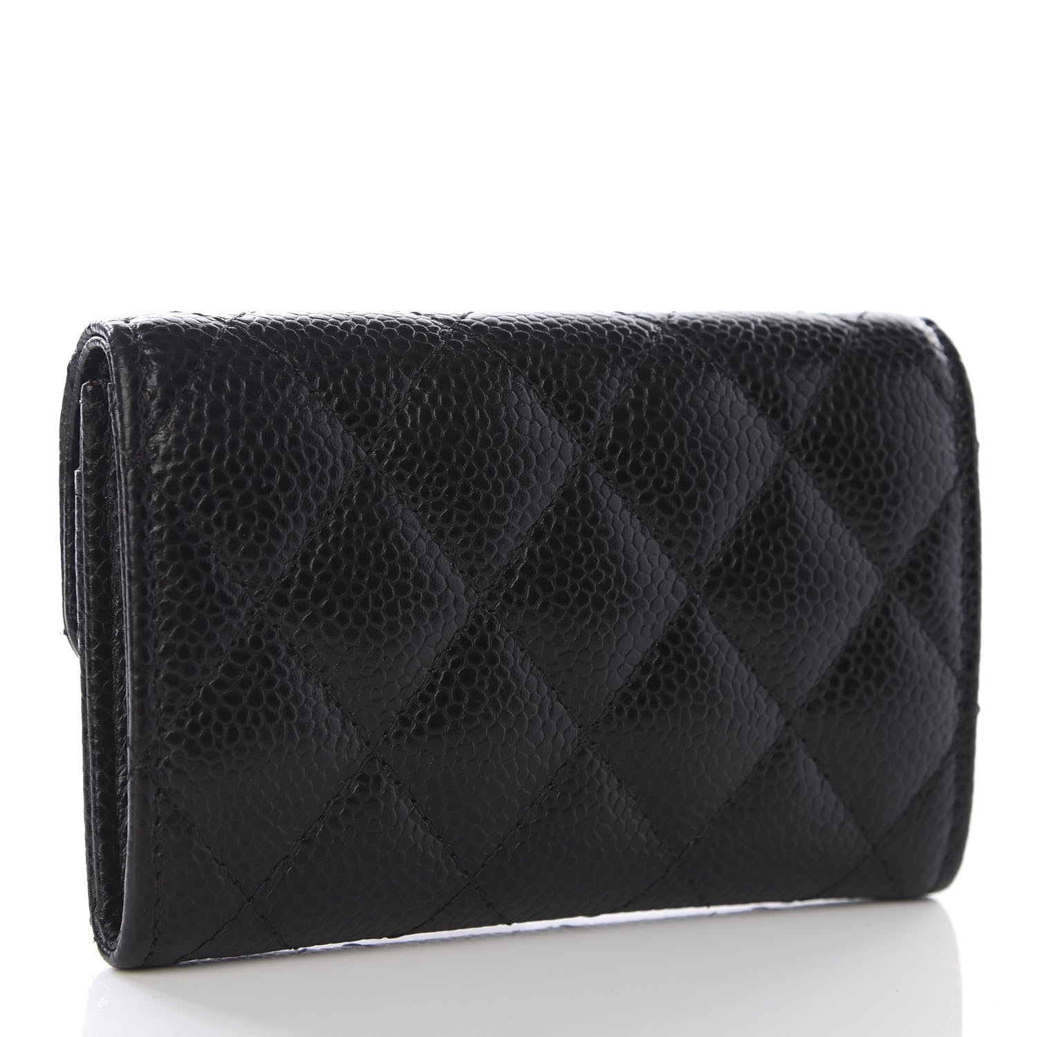 Chanel Caviar Quilted Flap Card Holder Black 2 of 8