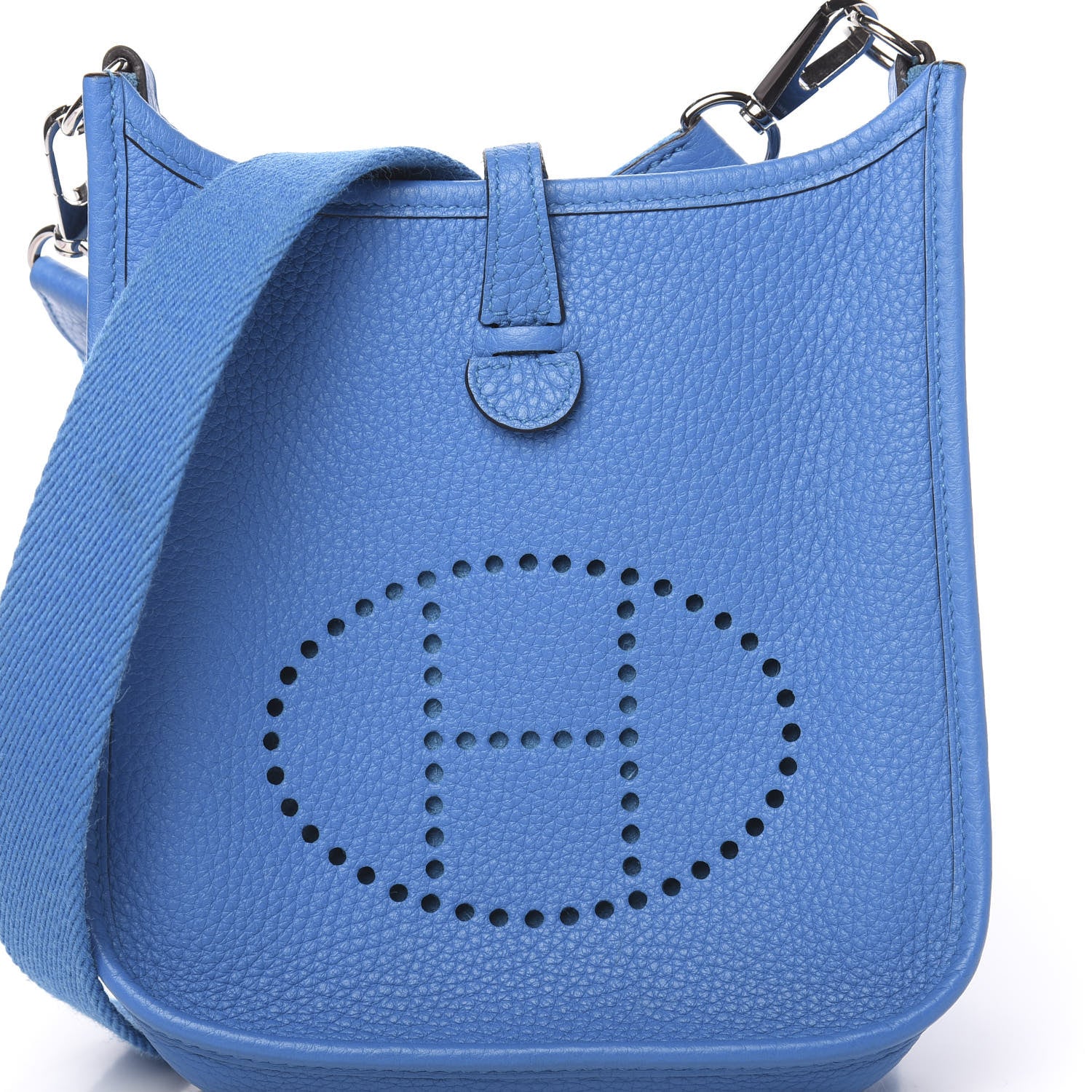 Hermes Taurillon Clemence Evelyne TPM Bleu Zanzibar 10 of 11