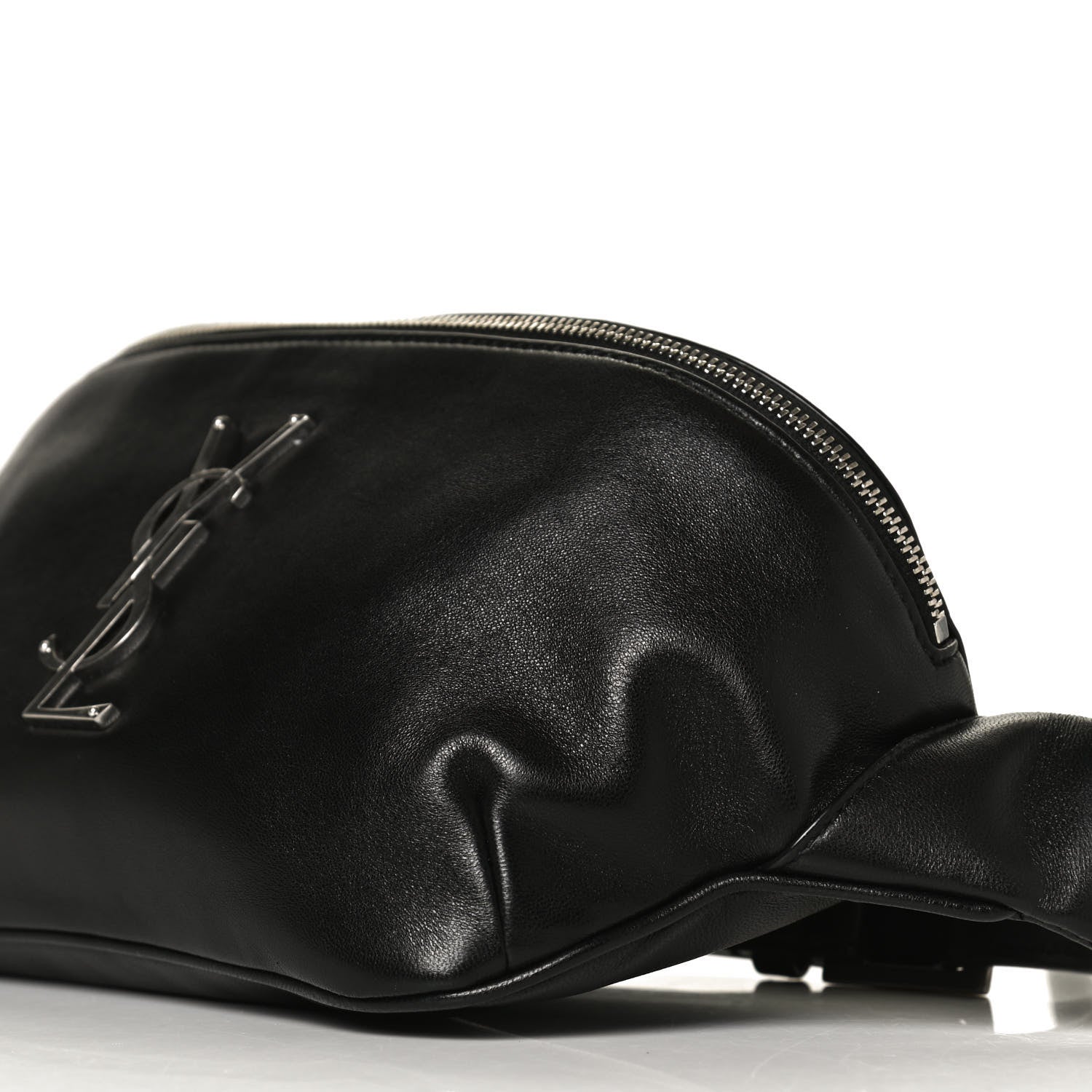 Saint Laurent Calfskin Monogram Belt Bag Black 10 of 10