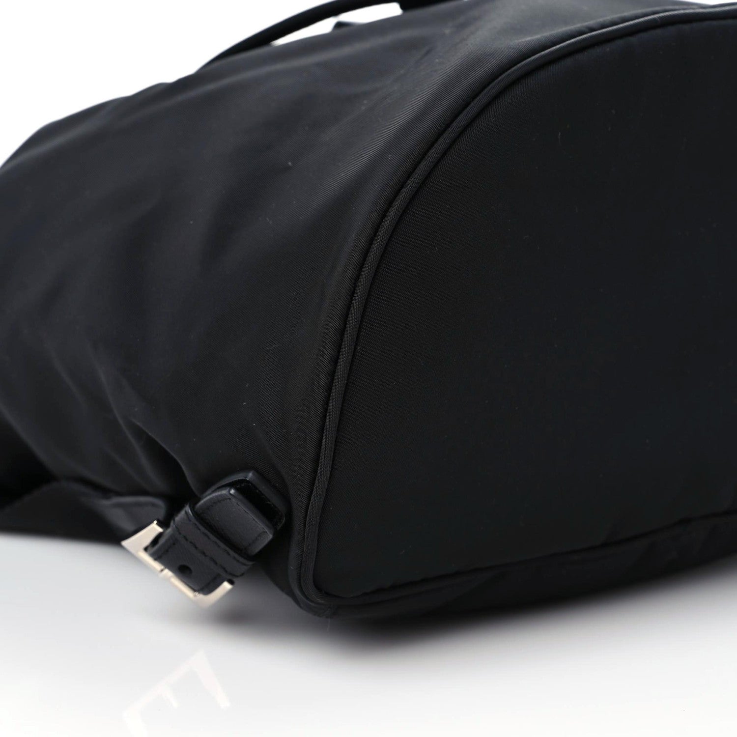 Prada Nylon Vela Saffiano Small Cinch Backpack Black 5 of 9
