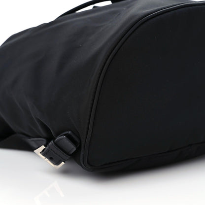 Prada Nylon Vela Saffiano Small Cinch Backpack Black 5 of 9