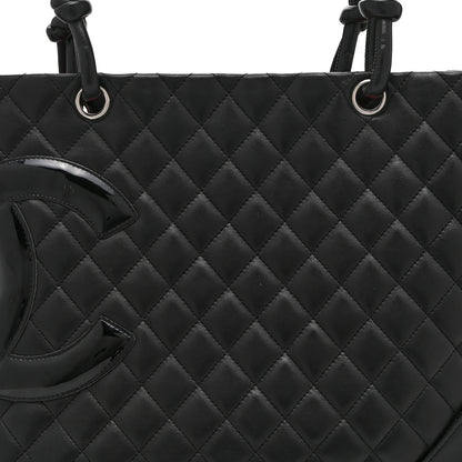 Chanel Calfskin Quilted Large Cambon Tote Black 8 of 10