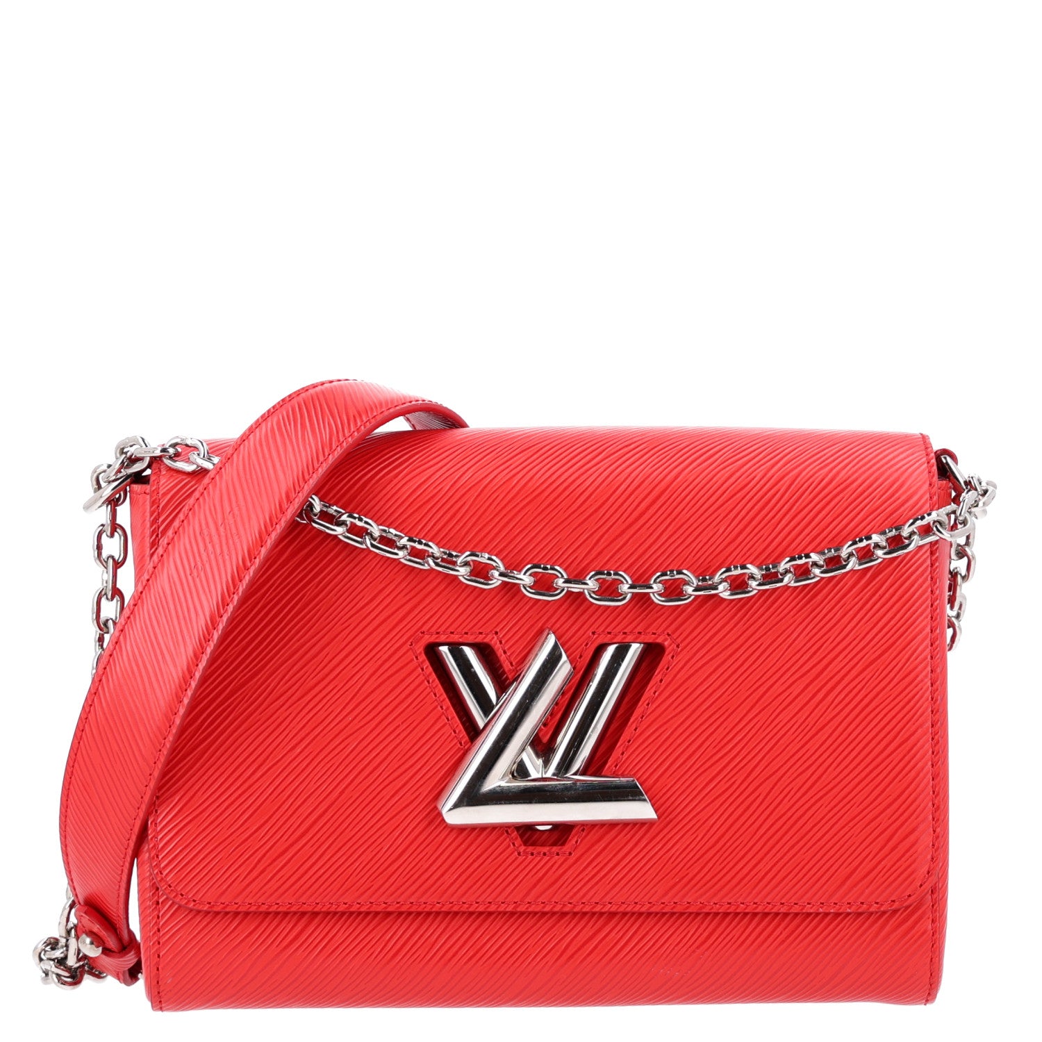 Louis Vuitton Epi Twist Shoulder Bag MM Coquelicot 1 of 11