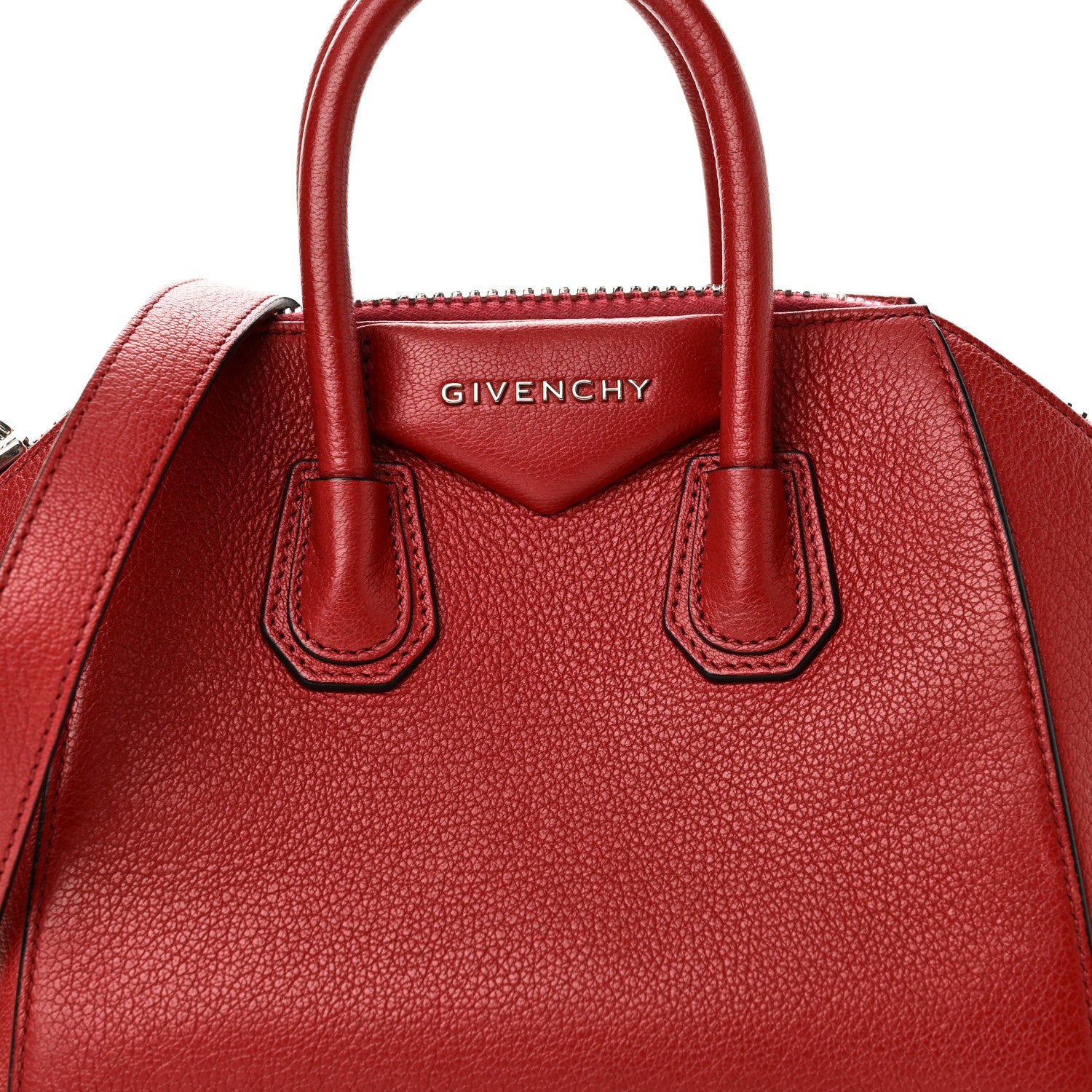 Givenchy Sugar Goatskin Mini Antigona Red 8 of 10