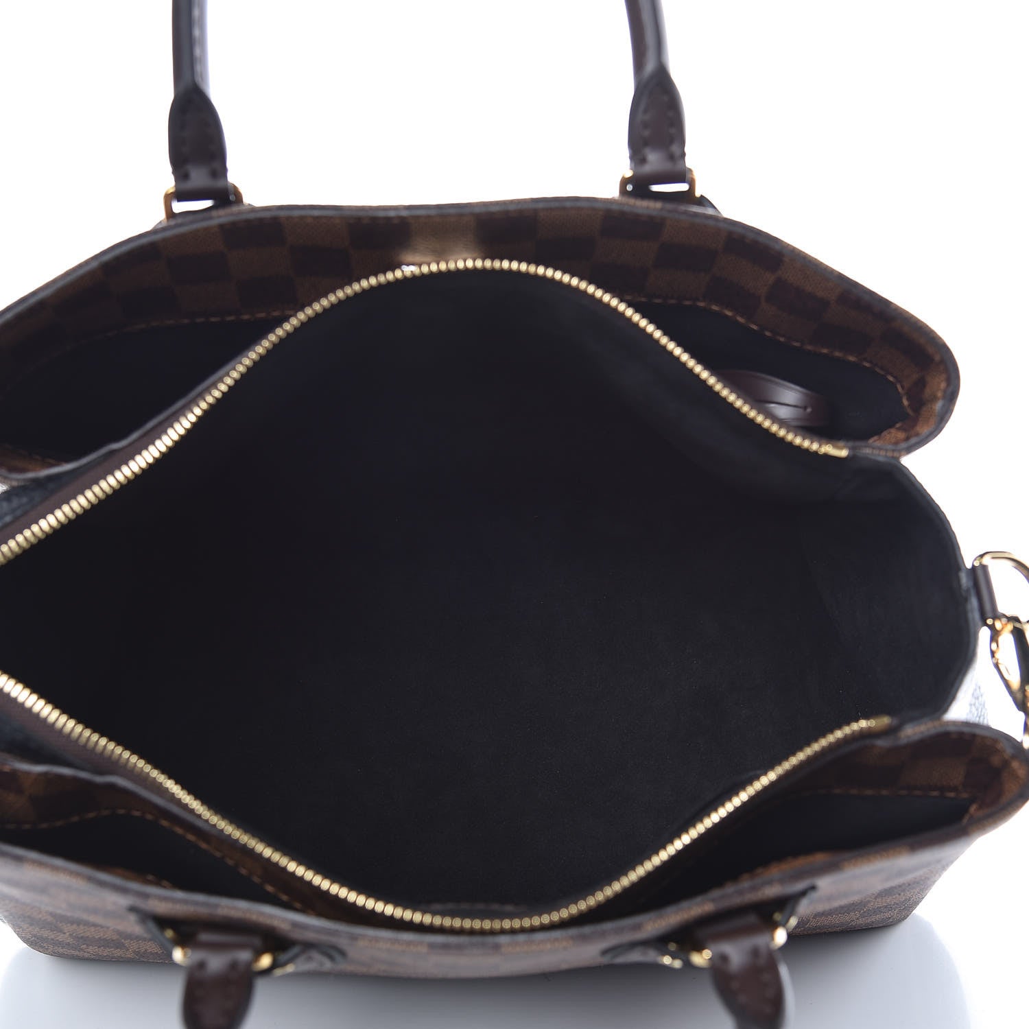 Louis Vuitton Cuir Taurillon Damier Ebene Normandy Black 5 of 9