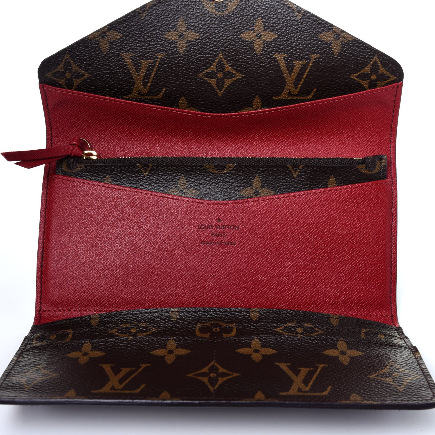 Louis Vuitton Monogram Josephine Wallet Red 8 of 15