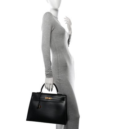 Hermes Box Kelly Sellier 35 Black 2 of 21