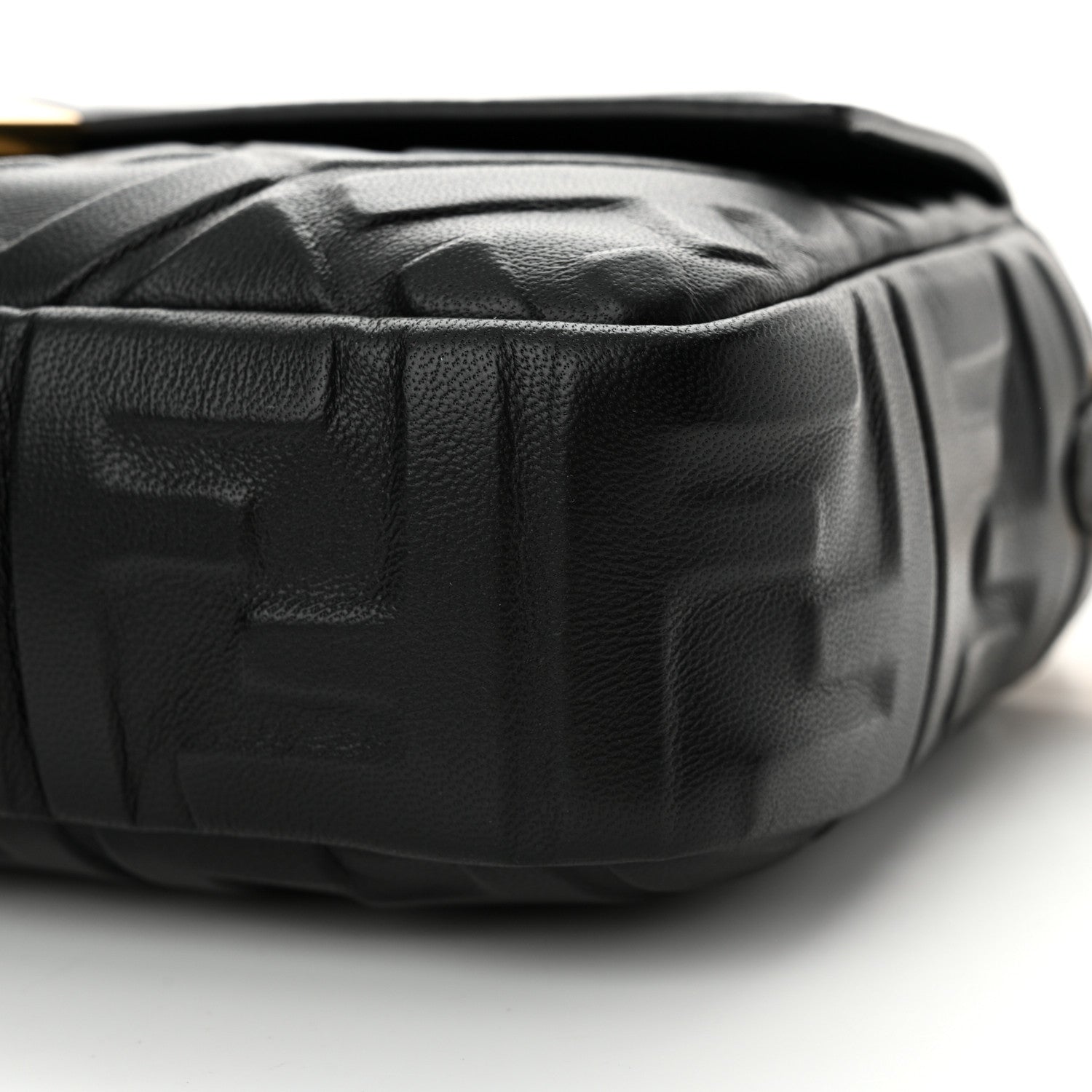 Fendi Nappa FF 1974 Embossed Baguette Black 10 of 11