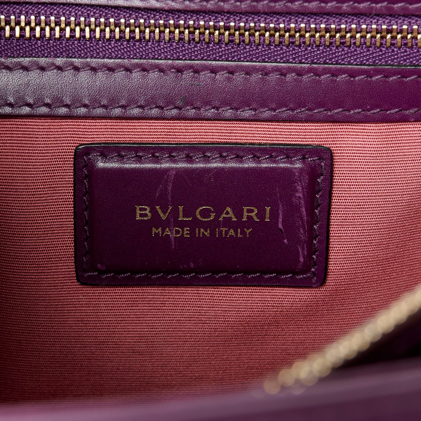 Calfskin Serpenti Forever Shoulder Bag Plum