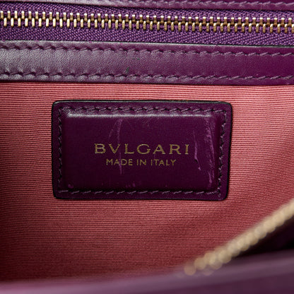 Bulgari Calfskin Serpenti Forever Shoulder Bag Plum 7 of 13