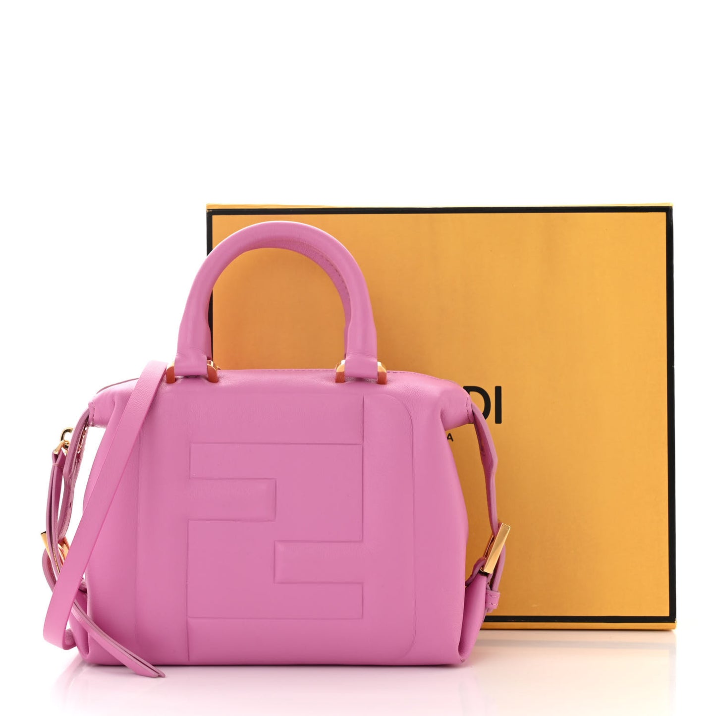Nappa FF Mini Cube Bag Rosa