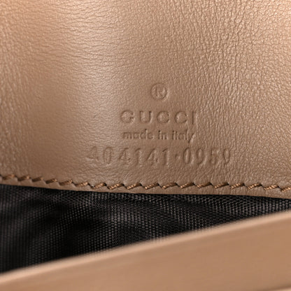 Gucci GG Supreme Monogram Dionysus Chain Clutch Wallet Beige Taupe 6 of 10