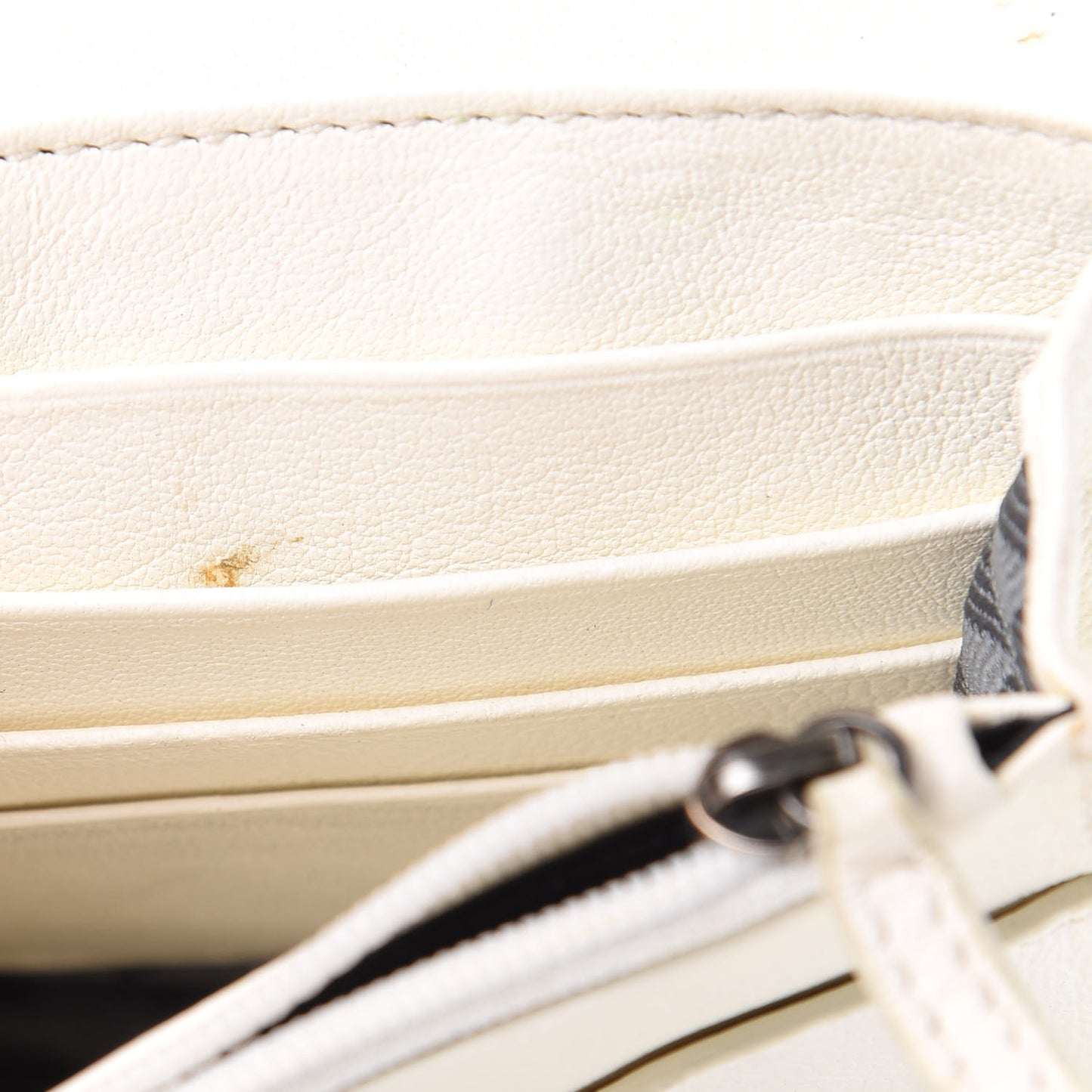 Lambskin Fringe PS1 Chain Wallet White