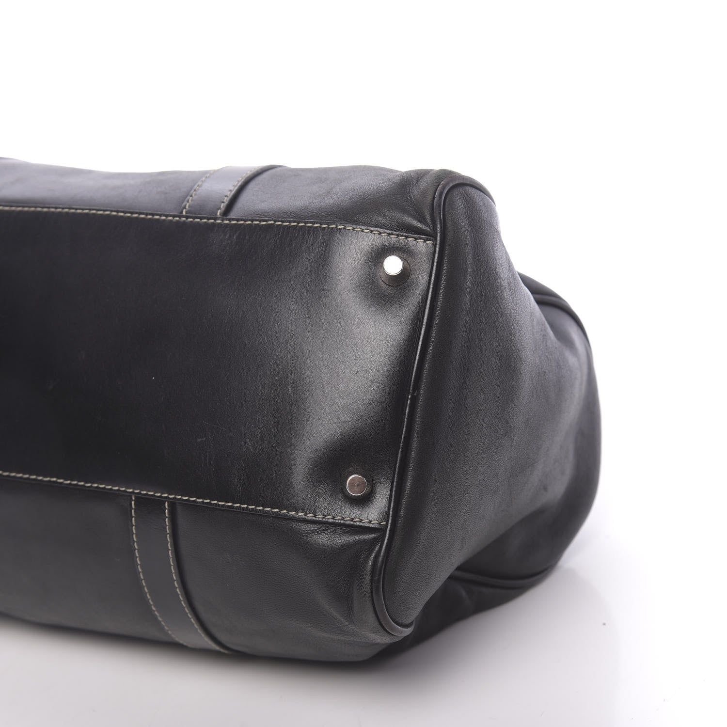 Prada Soft Calfskin Nappa Shoulder Bag Black 8 of 9