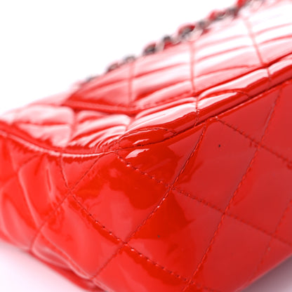 Chanel Patent Calfskin Quilted Mini Rectangular Flap Red 10 of 15