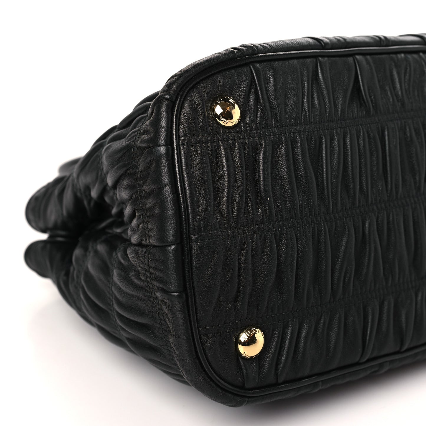 Nappa Gaufre Tote Black