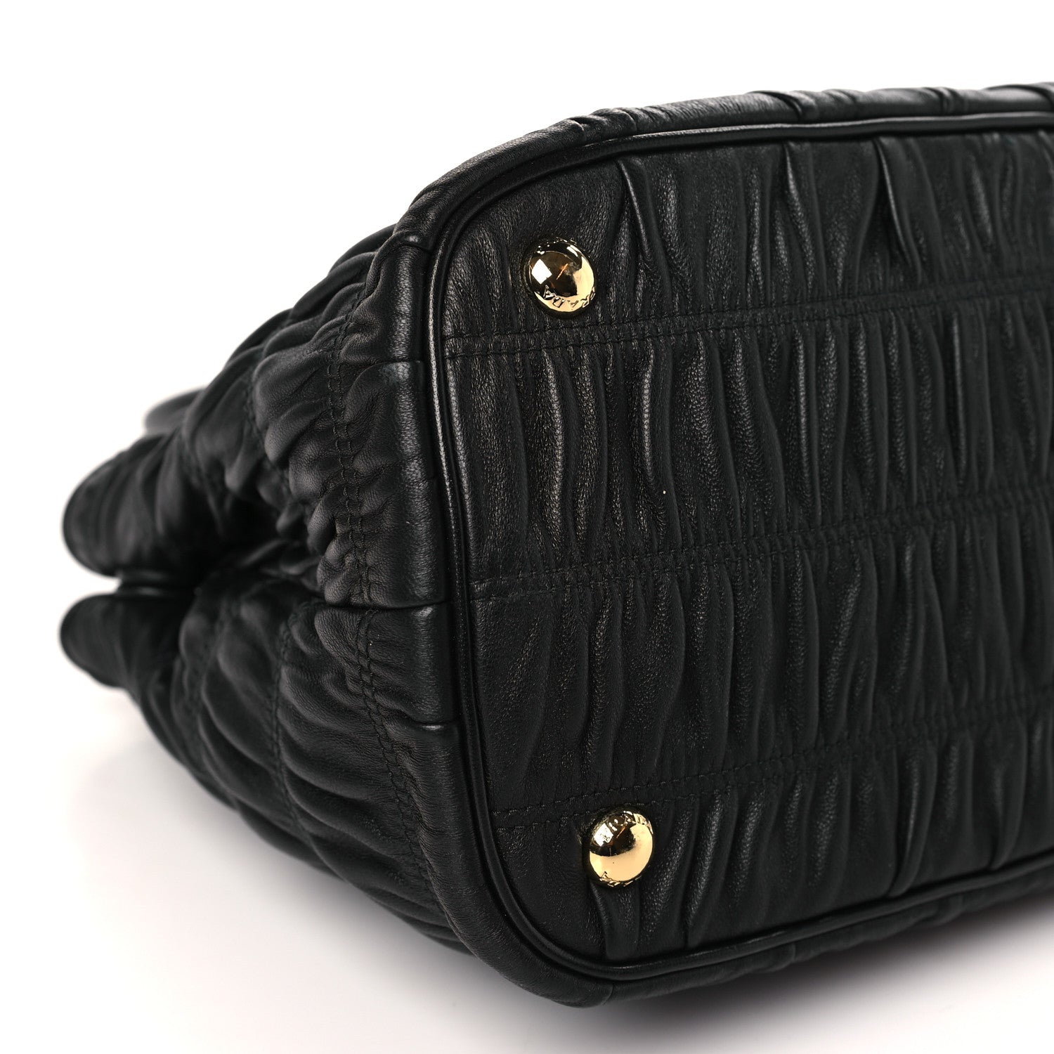 Prada Nappa Gaufre Tote Black 7 of 8