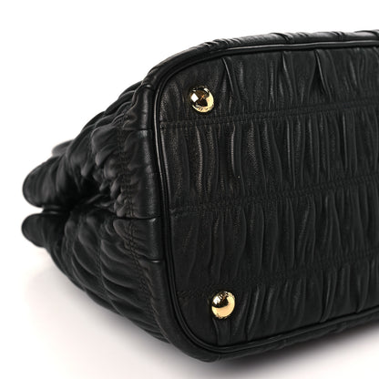 Prada Nappa Gaufre Tote Black 7 of 8