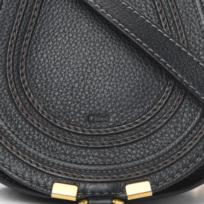 Chloe Calfskin Mini Marcie Round Crossbody Bag Black 9 of 17