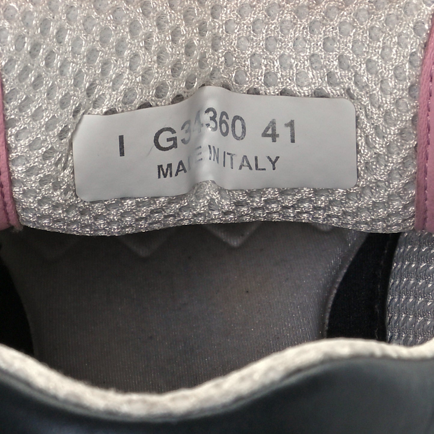 Tweed Suede Calfskin CC Sneakers 41 Gray Pink