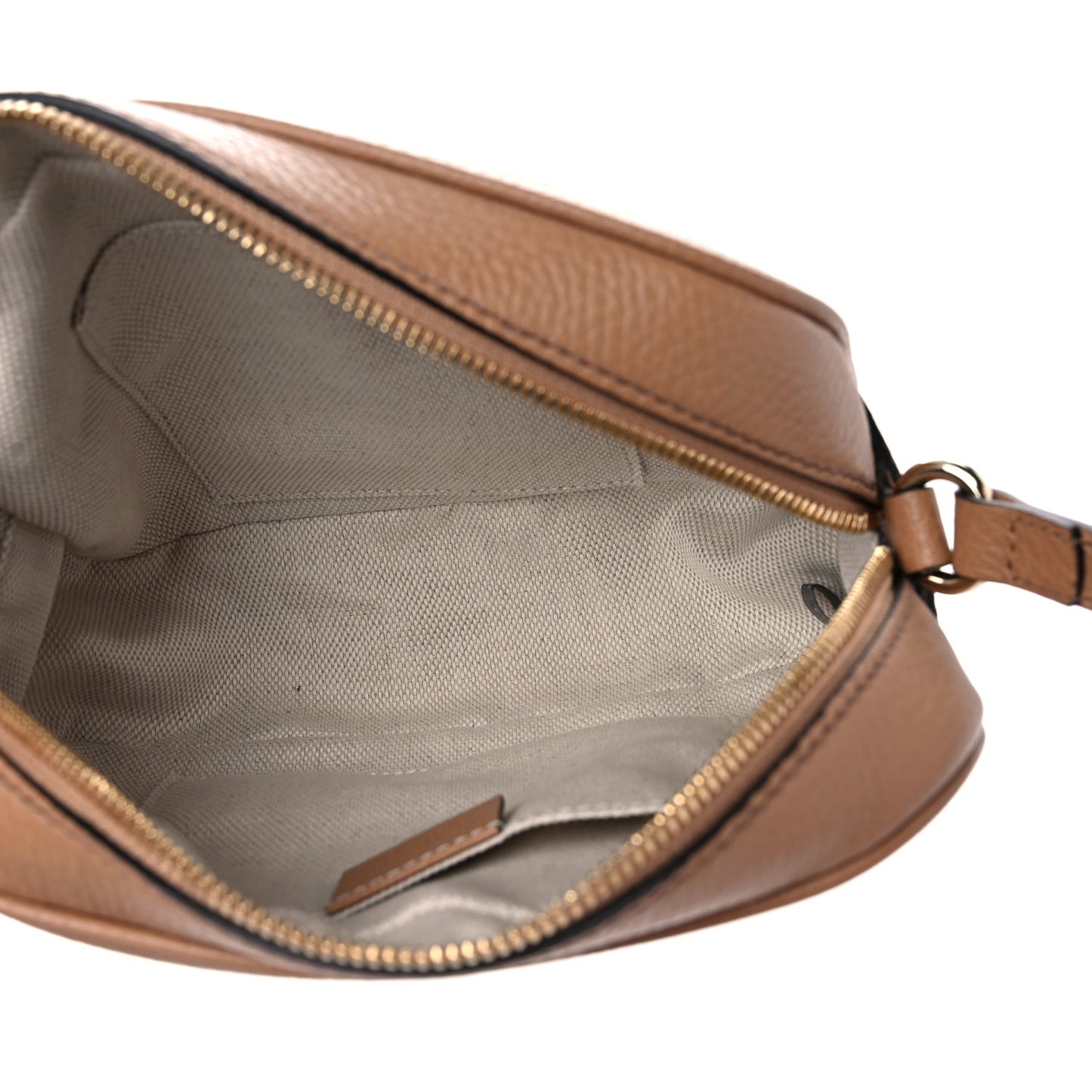 Pebbled Calfskin Small Soho Disco Bag Camelia