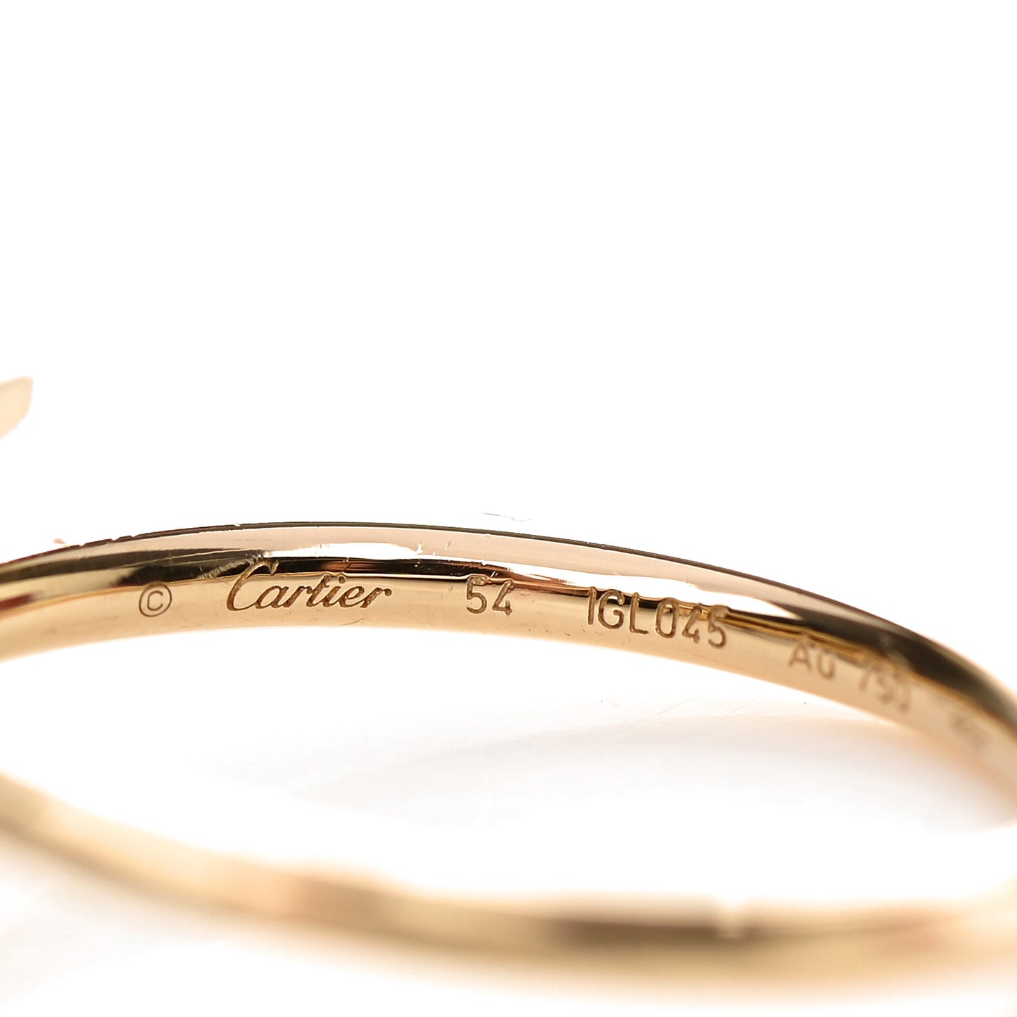 18K Yellow Gold Small Juste Un Clou Ring 54 7